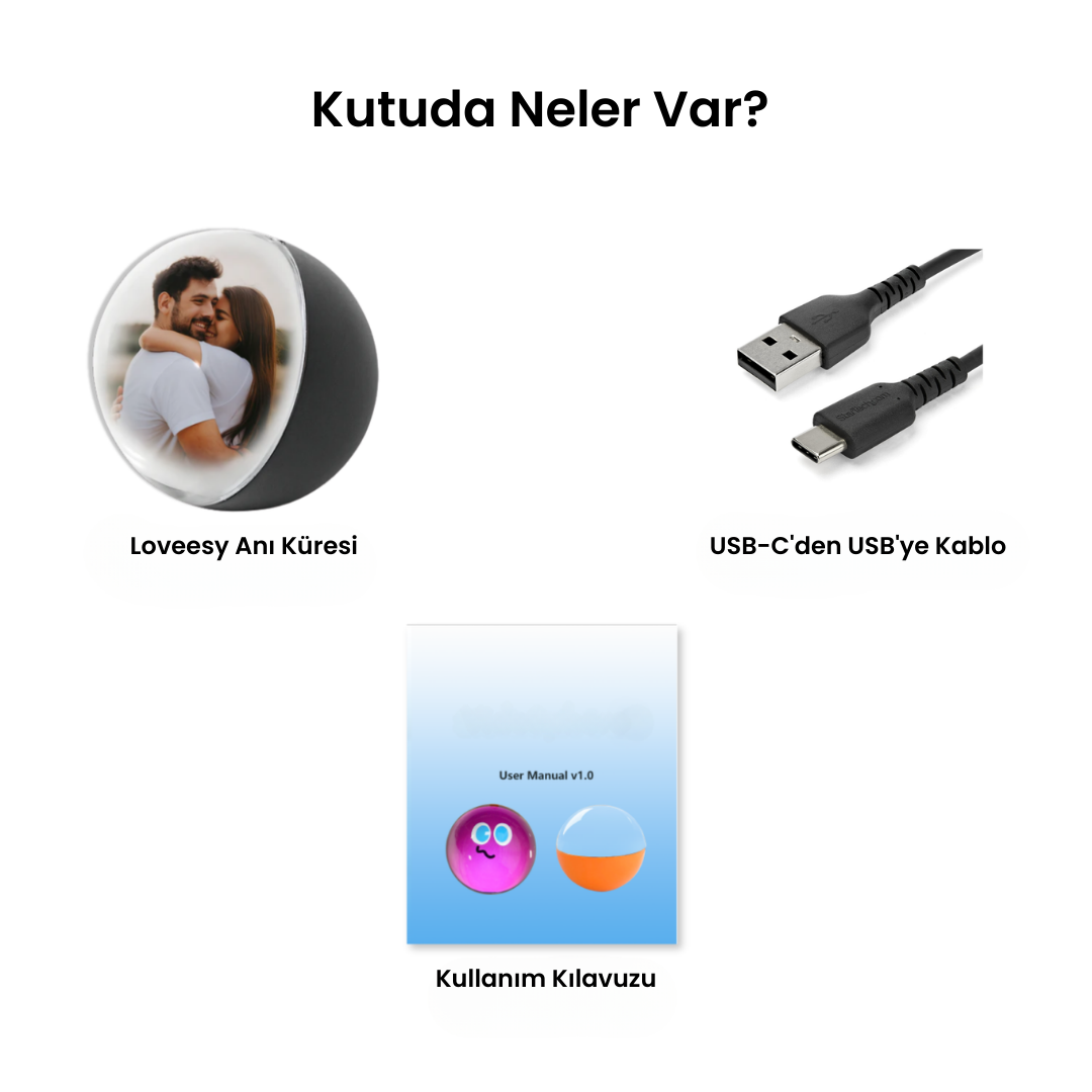 Loveesy™ Anı Küresi – Anılarınızı Küre İçinde Yaşatan Sihirli Hediye